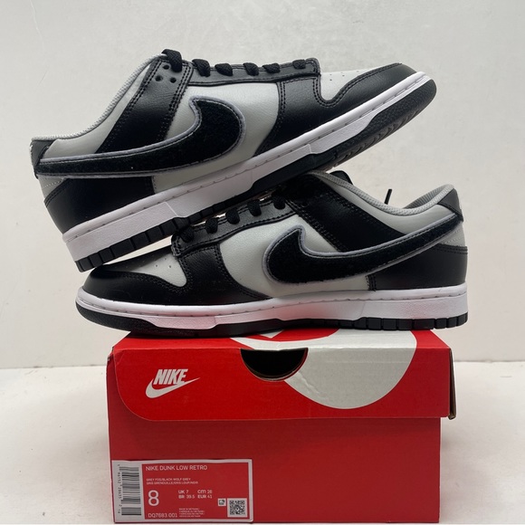 Nike Dunk Low Retro Chenille Swoosh “Grey Fog” 2023 - Picture 3 of 4